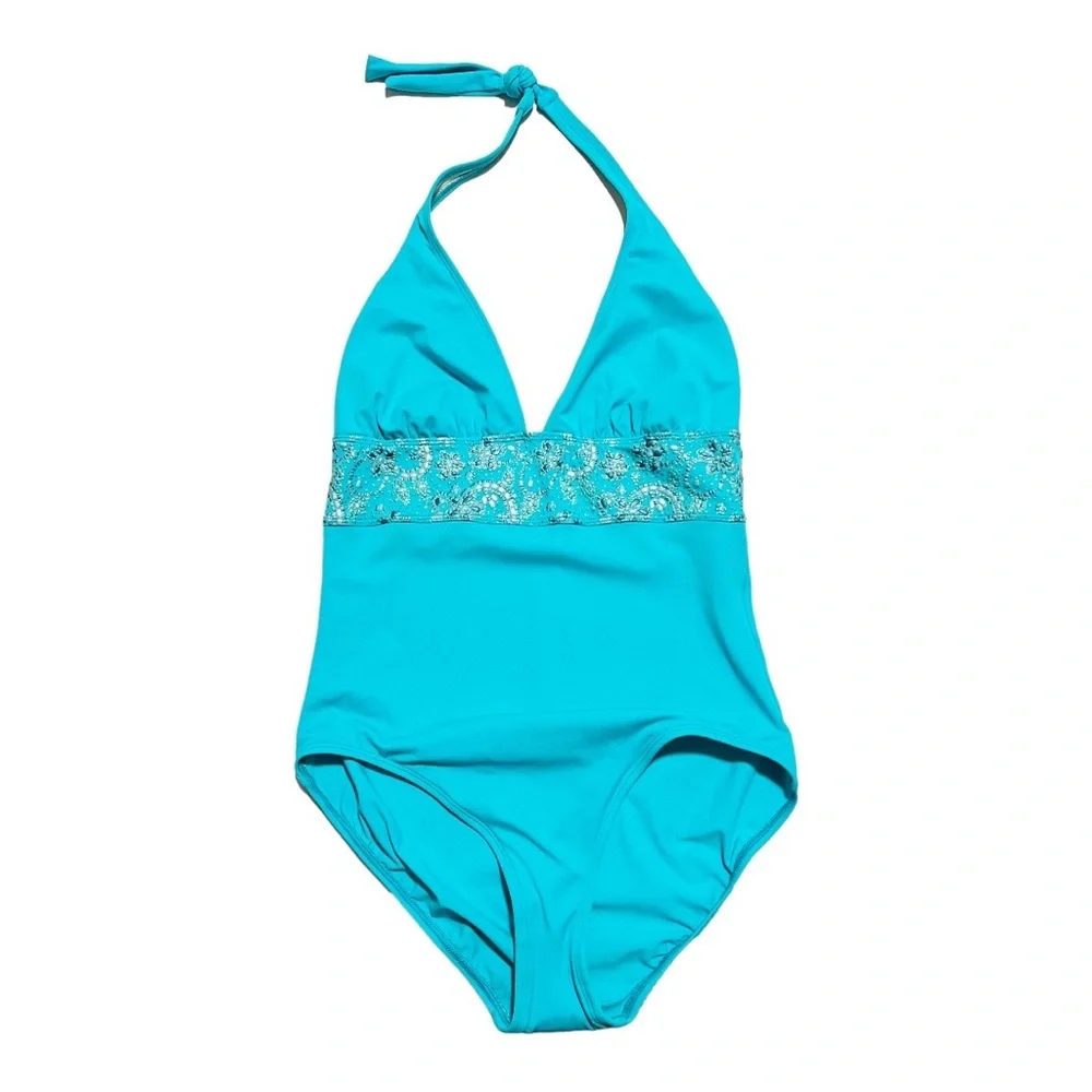 NEW Roxanne Halter Swimsuit 12/36C